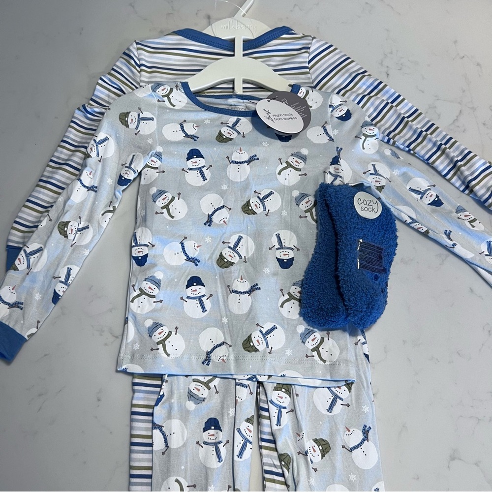 Milkberry Bamboo Toddler Christmas Pajamas 2T